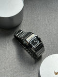 Nike D-Line Shiny Silver Analogue Watch with White Dial | Rare Collectible | Unisex Retro Sports Timepiece