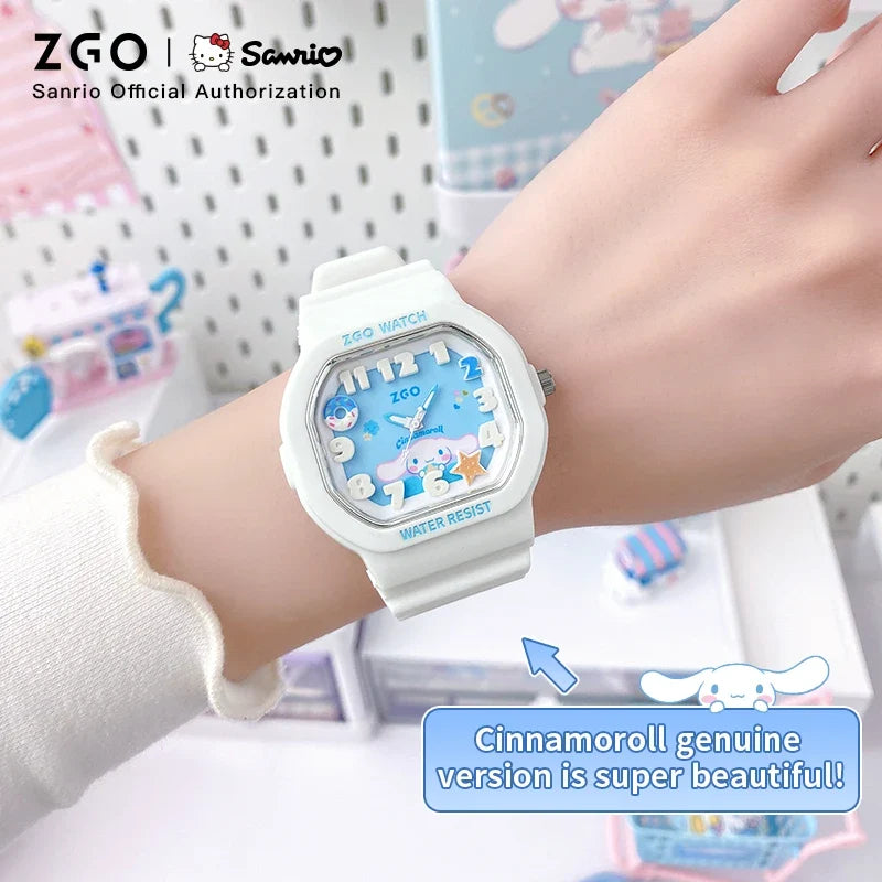 ZGO x Cinnamoroll watch for kids girl waterproof Sports Small square Watch gift 357