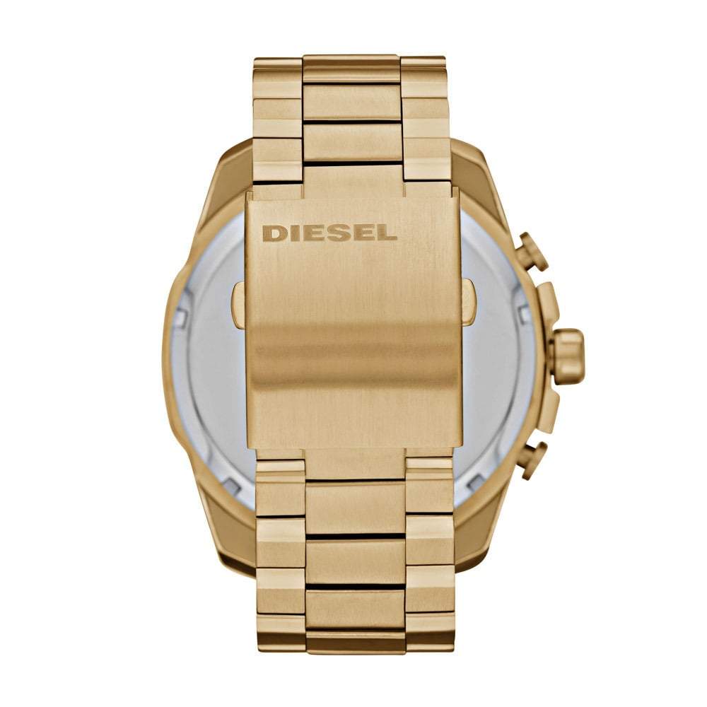 Diesel DZ7333 Mr. Daddy 2.0 Chronograph Men's Watch – Black Dial & Gold Stainless Steel Strap