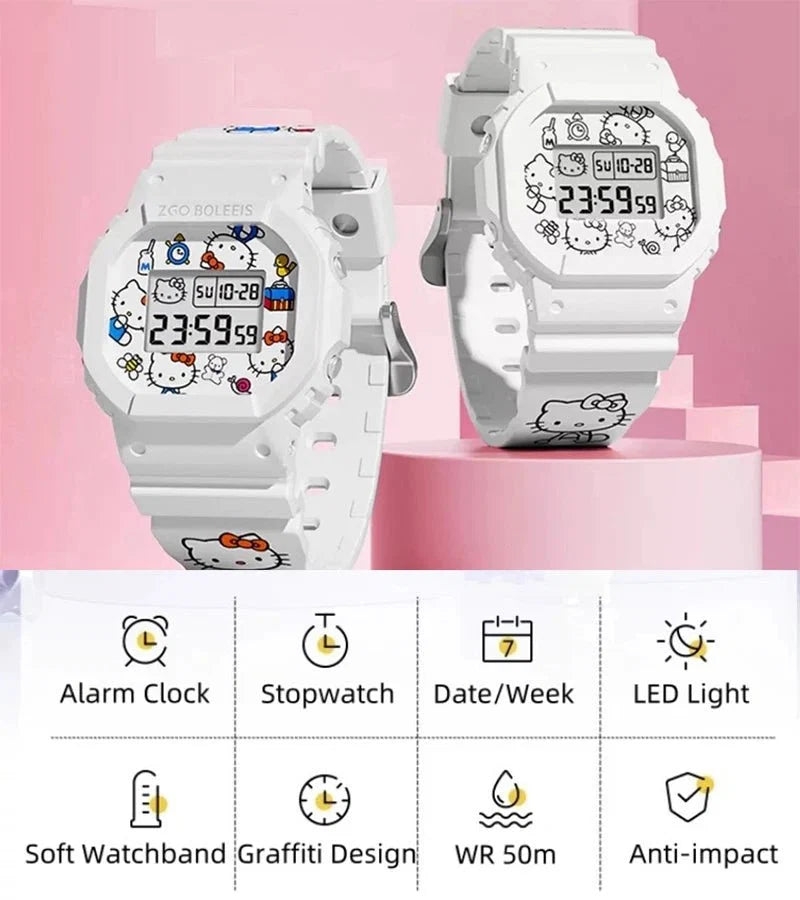 Original ZGO Sanrio Digital Waterproof Wrist Watch