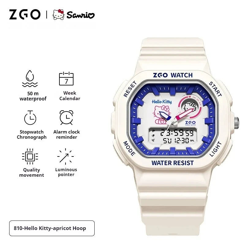 Sanrio Original ZGO Waterproof Drop Resistant Electronic Watch