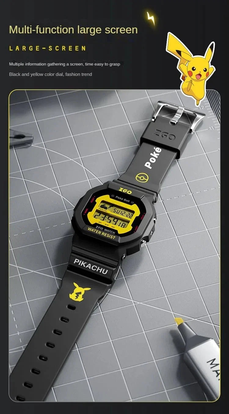 ZGO Pikachu Digital Watches