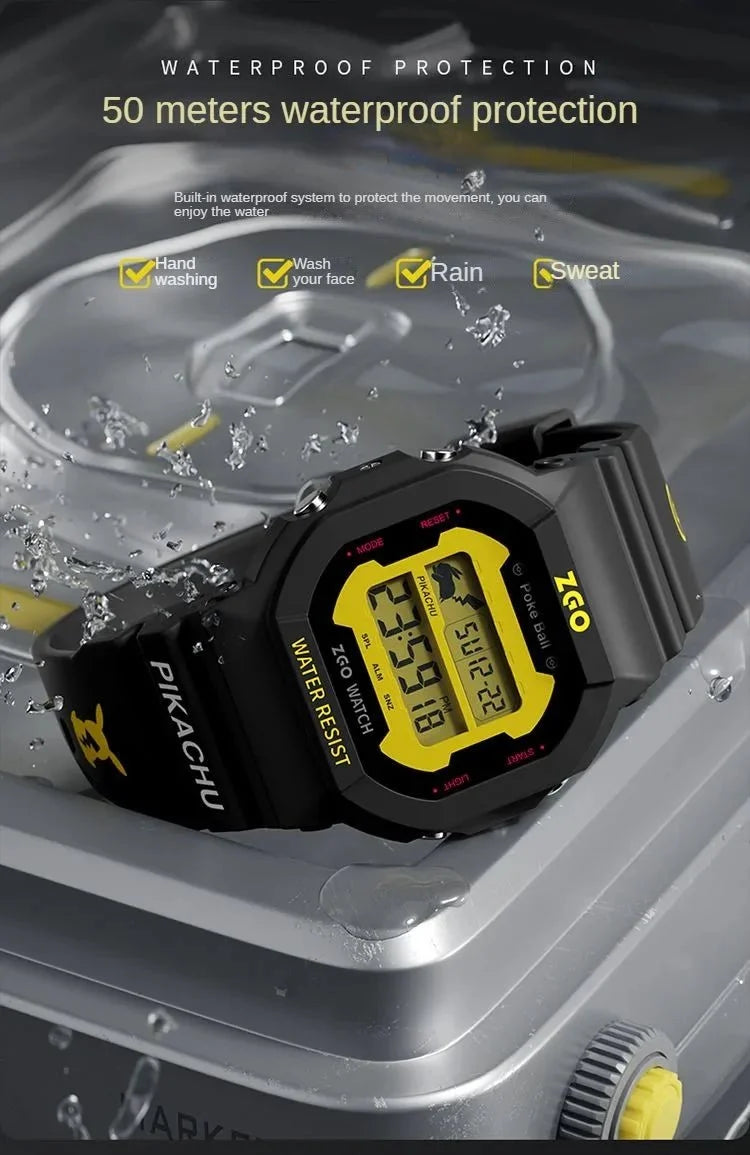 ZGO Pikachu Digital Watches